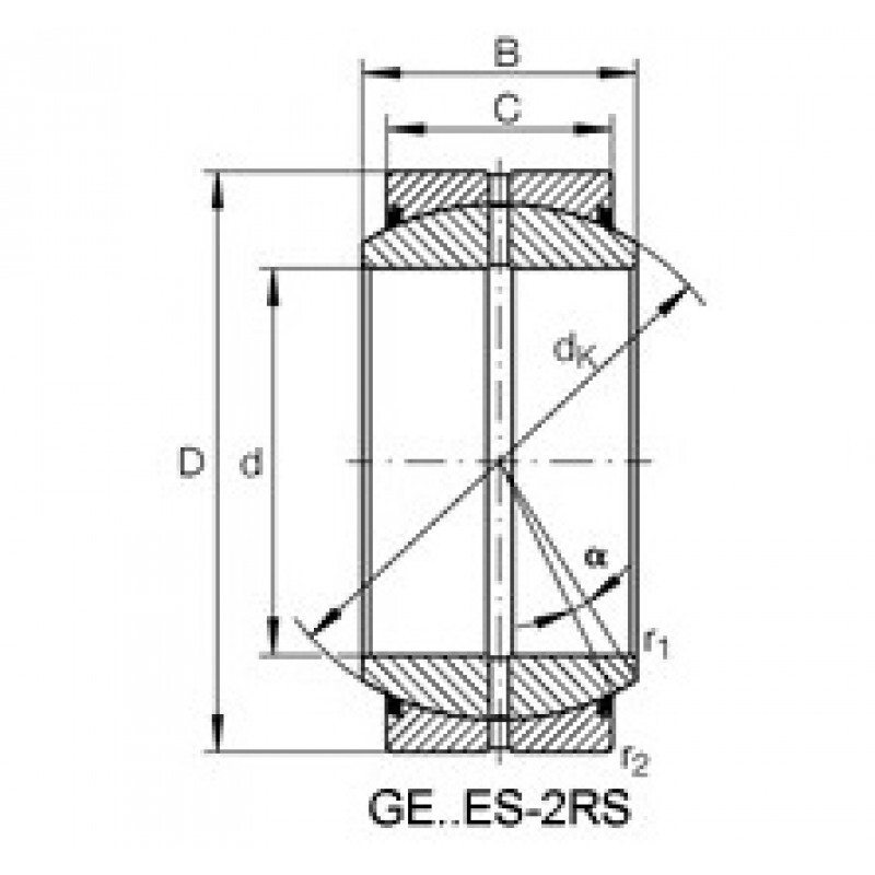 4 Gelenklager GE25ES-2RS – Kugelhaltig, Chromstah Produktbild-Vorschau 3