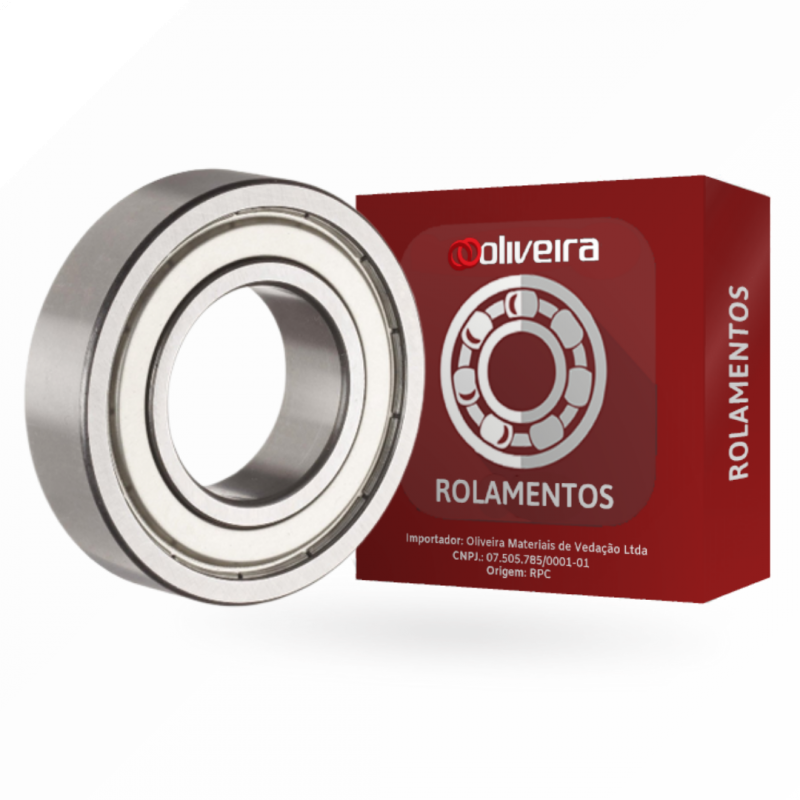 Rolamento Rígido de Esferas 6219-ZZ - 95x170x32mm
