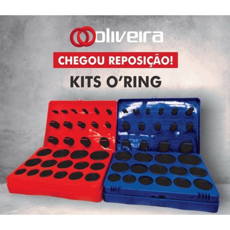 KIT Anel O'ring Milimétrico Nitrílica 382 PÇS