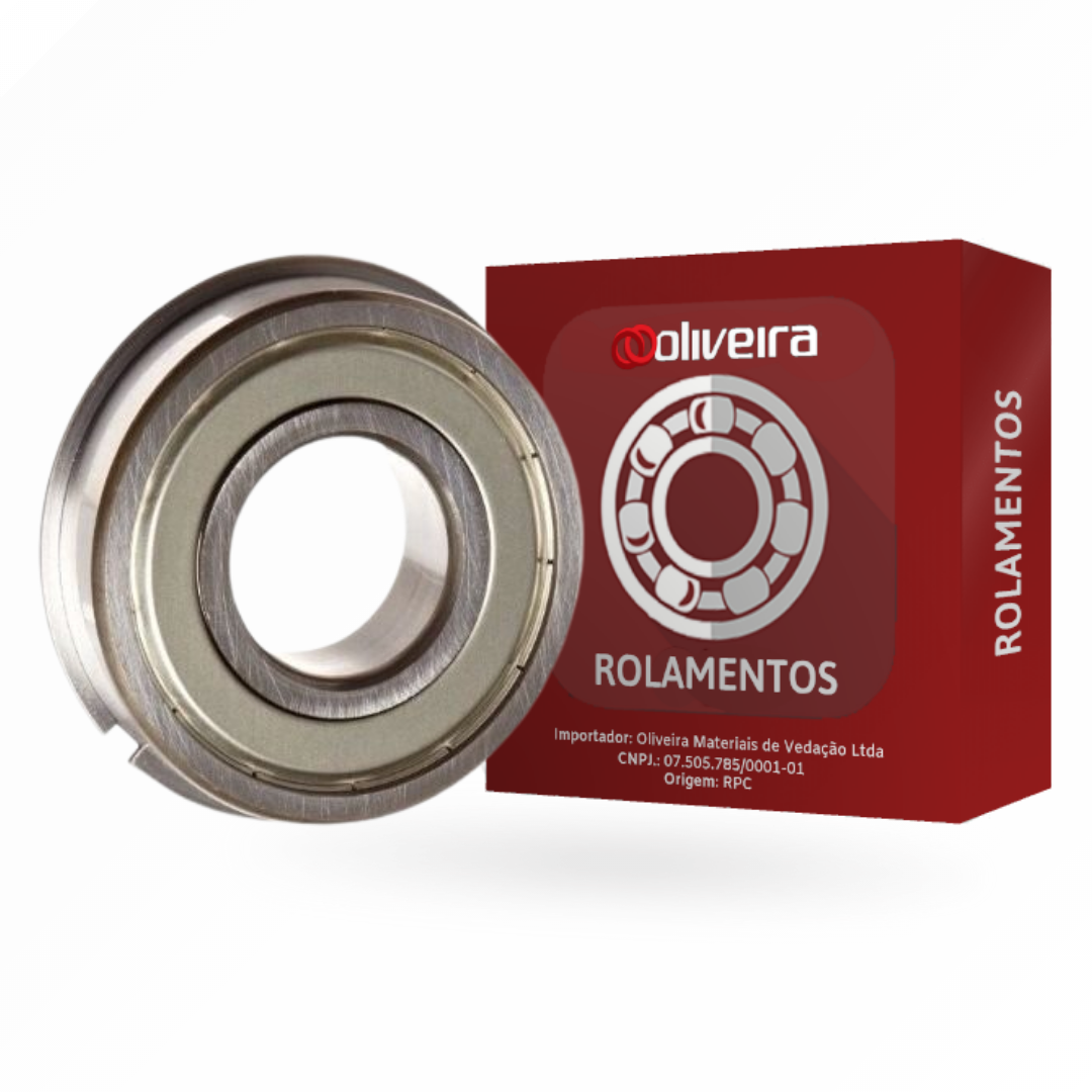 Rolamento Rígido de Esferas 6308-Z/NR - 40x90x23mm