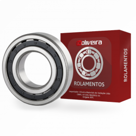 Rolamento de Rolos Cilíndricos de 1 Carreira N207EM - 35x72x17mm