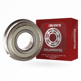 Rolamento Rígido de Esferas 6305-Z/NR - 25x62x17mm